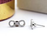 أقراط من الفضة المطلية بالروديوم مضمونة اللانهاية 1 أقراط من الفضة المطلية بالروديوم مضمونة اللانهاية 1