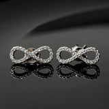 أقراط من الفضة المطلية بالروديوم مضمونة اللانهاية 1 أقراط من الفضة المطلية بالروديوم مضمونة اللانهاية 1