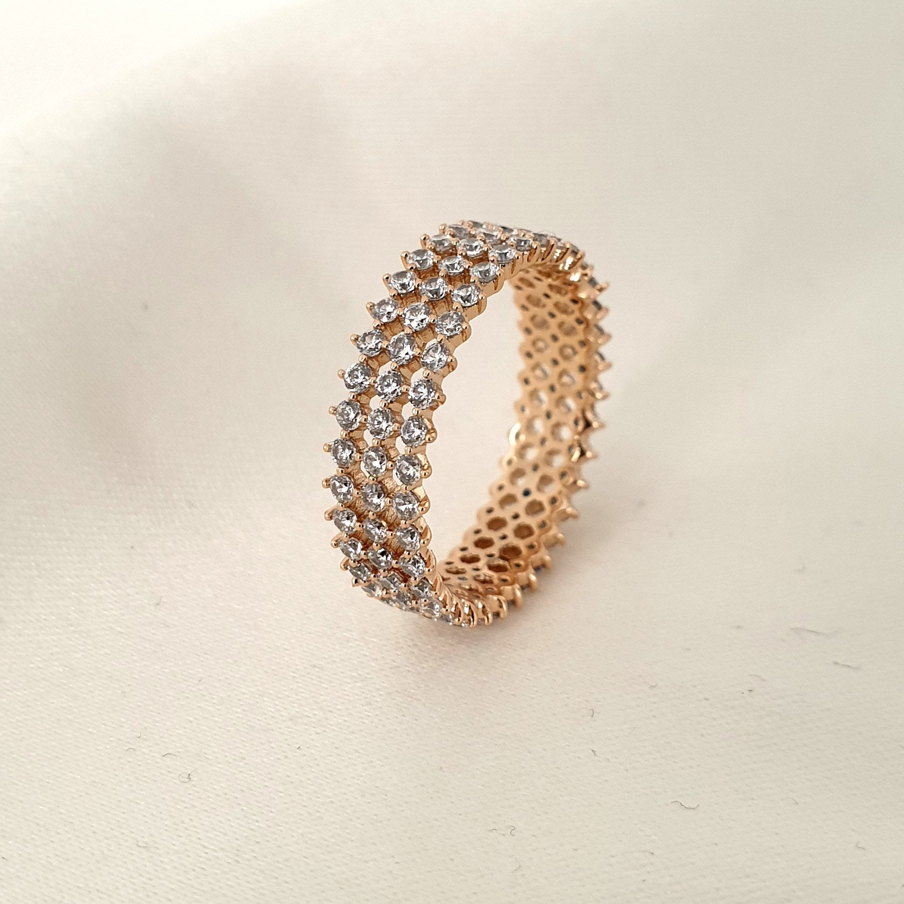 خاتم لوحة الذهب Xuping Xp اتجاه الحلبة خاتم لوحة الذهب Xuping Xp اتجاه الحلبة