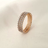 خاتم لوحة الذهب Xuping Xp اتجاه الحلبة خاتم لوحة الذهب Xuping Xp اتجاه الحلبة