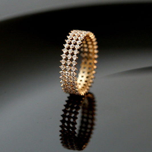 Bague plaque Or Xuping Xp tendance l'anneau