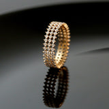 خاتم لوحة الذهب Xuping Xp اتجاه الحلبة خاتم لوحة الذهب Xuping Xp اتجاه الحلبة