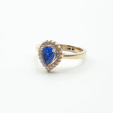 خاتم مطلي بالذهب عيار 18 قيراط مكفول لمدة 10 سنوات صدفة باريس من عرق اللؤلؤ بيجوكسكن اللوز الأزرق خاتم مطلي بالذهب عيار 18 قيراط مكفول لمدة 10 سنوات صدفة باريس من عرق اللؤلؤ بيجوكسكن اللوز الأزرق