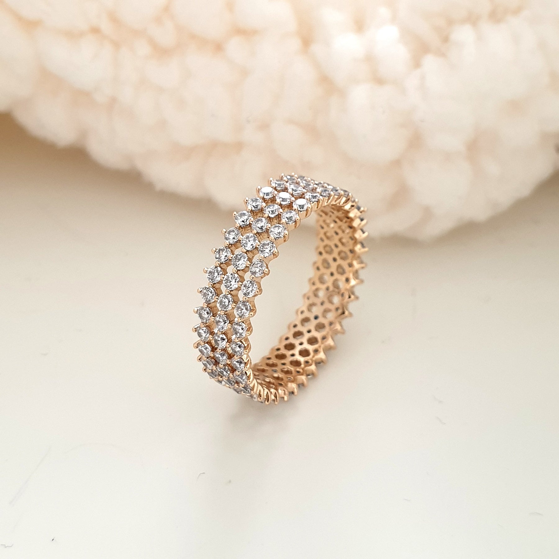 خاتم لوحة الذهب Xuping Xp اتجاه الحلبة خاتم لوحة الذهب Xuping Xp اتجاه الحلبة