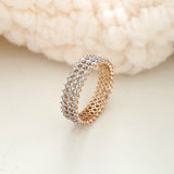 خاتم لوحة الذهب Xuping Xp اتجاه الحلبة خاتم لوحة الذهب Xuping Xp اتجاه الحلبة