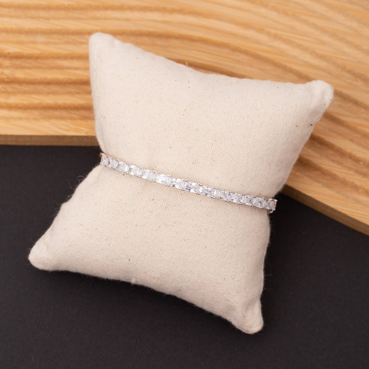 Bracelet SILVÉRA en argent rhodié