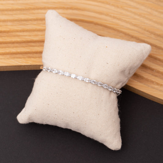 Bracelet SILVÉRA en argent rhodié