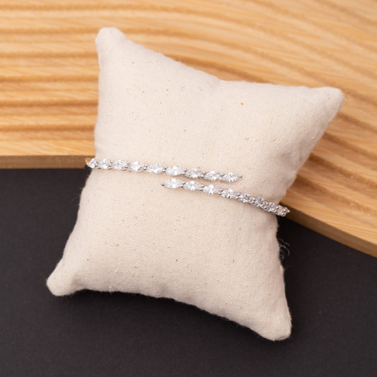 Bracelet SILVÉRA en argent rhodié