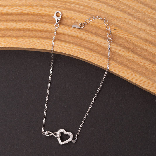 Gourmette SILVÉRA en argent rhodié