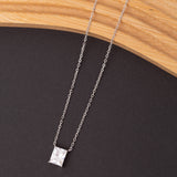 Collier SILVÉRA en argent rhodié