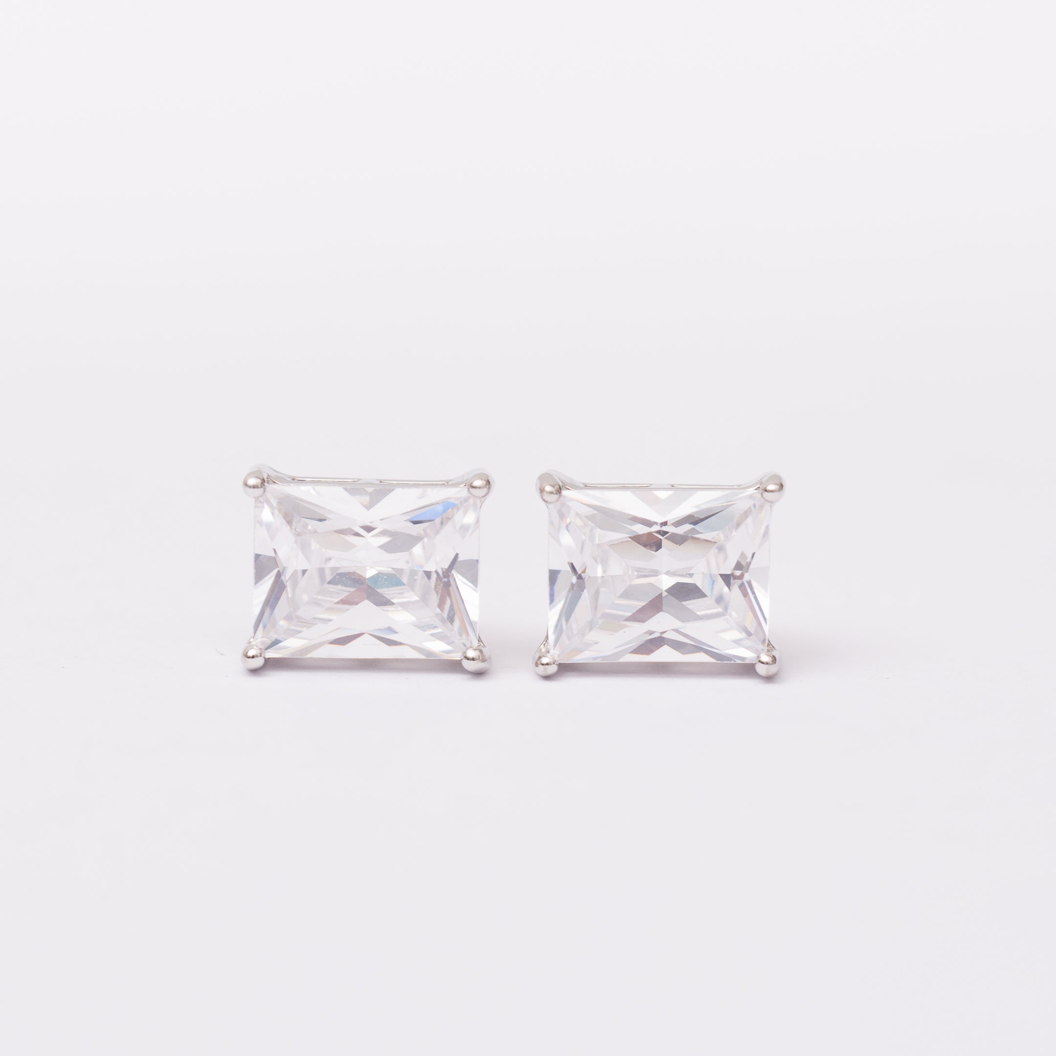 Boucles d'oreilles SILVÉRA en argent rhodiées