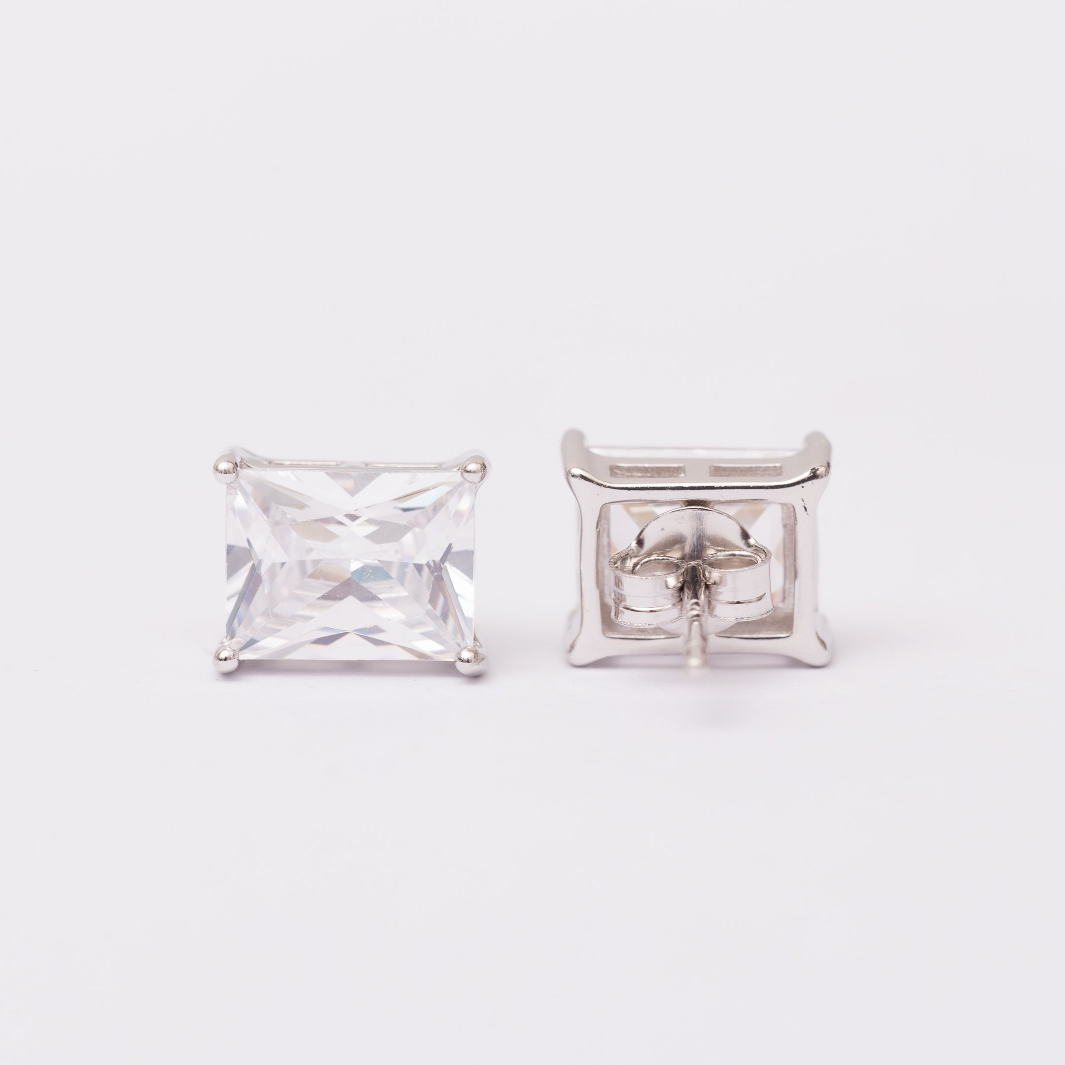 Boucles d'oreilles SILVÉRA en argent rhodiées