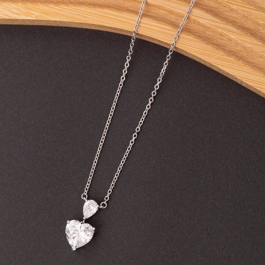Collier SILVÉRA en argent rhodié