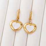 Boucles d'oreilles NACRÉES en acier inoxydable