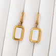 Boucles d'oreilles NACRÉES en acier inoxydable