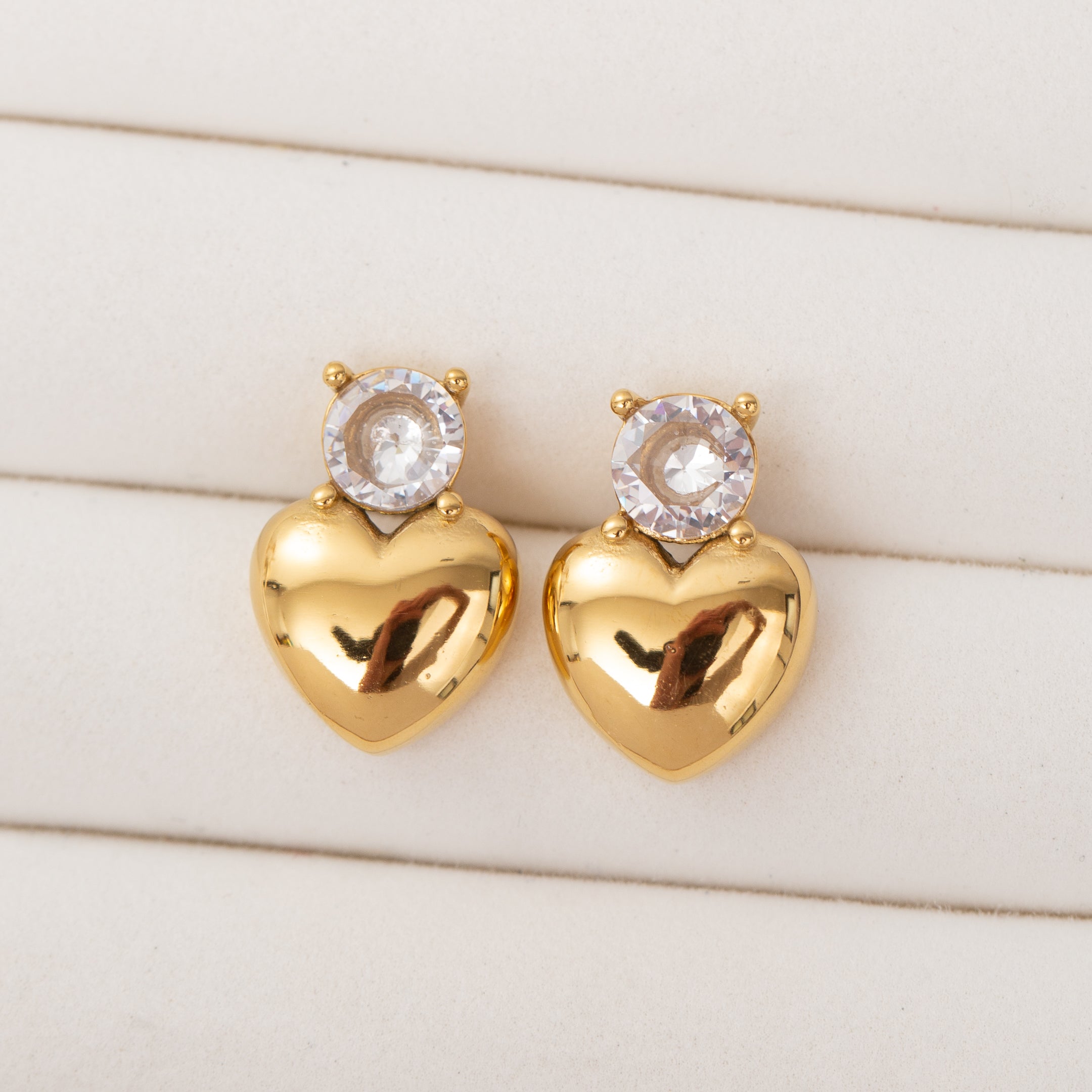 Boucles d'oreilles NACRÉES en acier inoxydable
