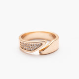 Bague en plaqué or Xuping Xp Tendance