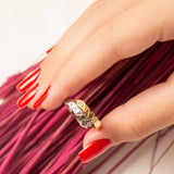 Bague en acier tendance sous forme d'un serpent