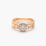 Bague en plaqué or Xuping Xp Tendance