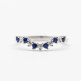 Bague argent rhodié tendance simple