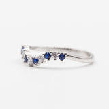 Bague argent rhodié tendance simple