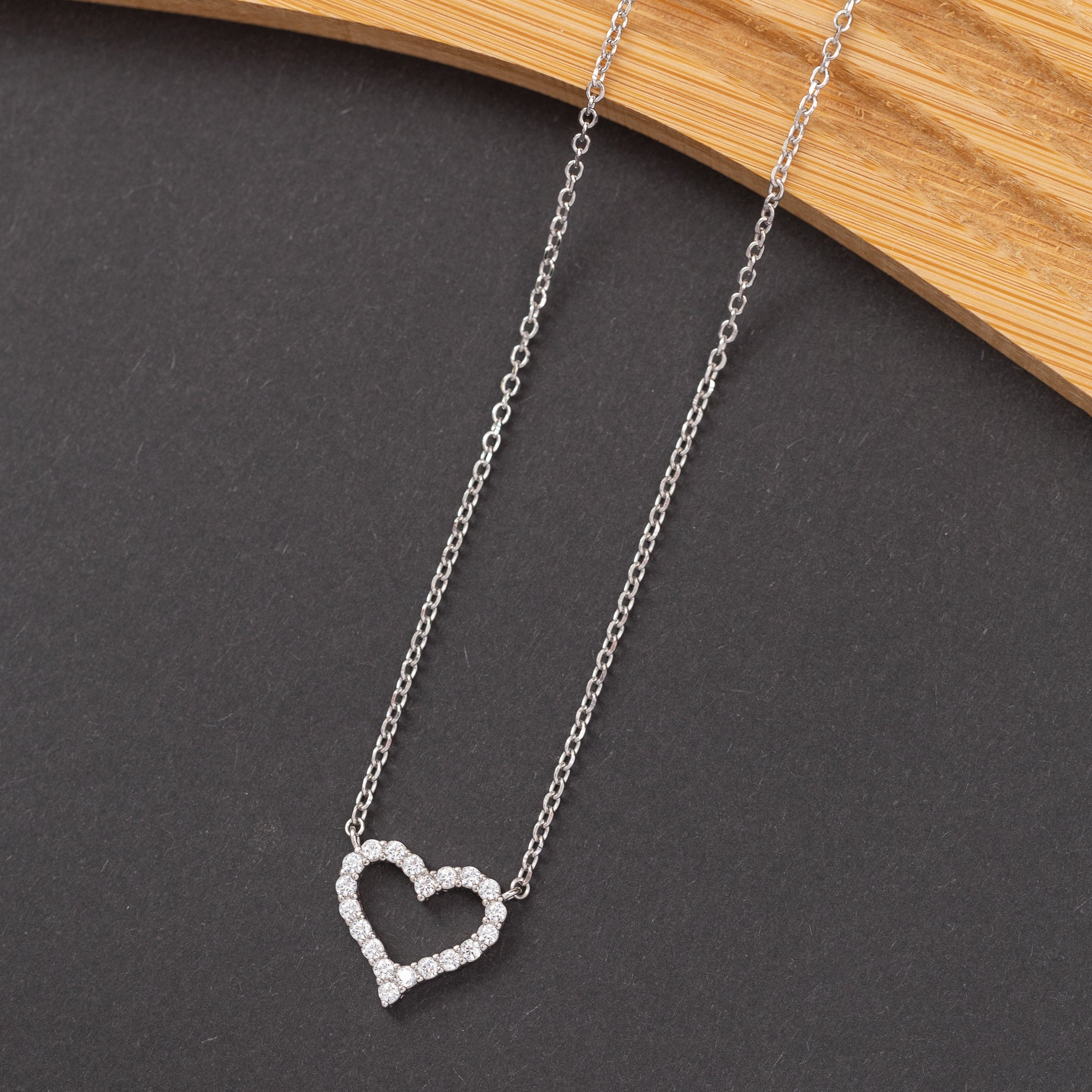 Collier en argent rhodié garantie