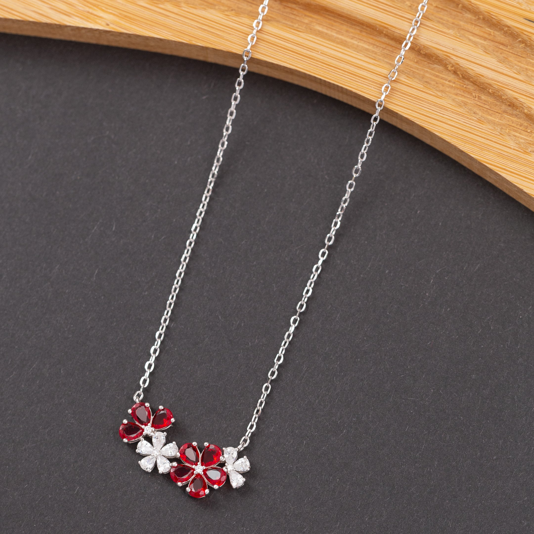 Collier en argent rhodié garantie