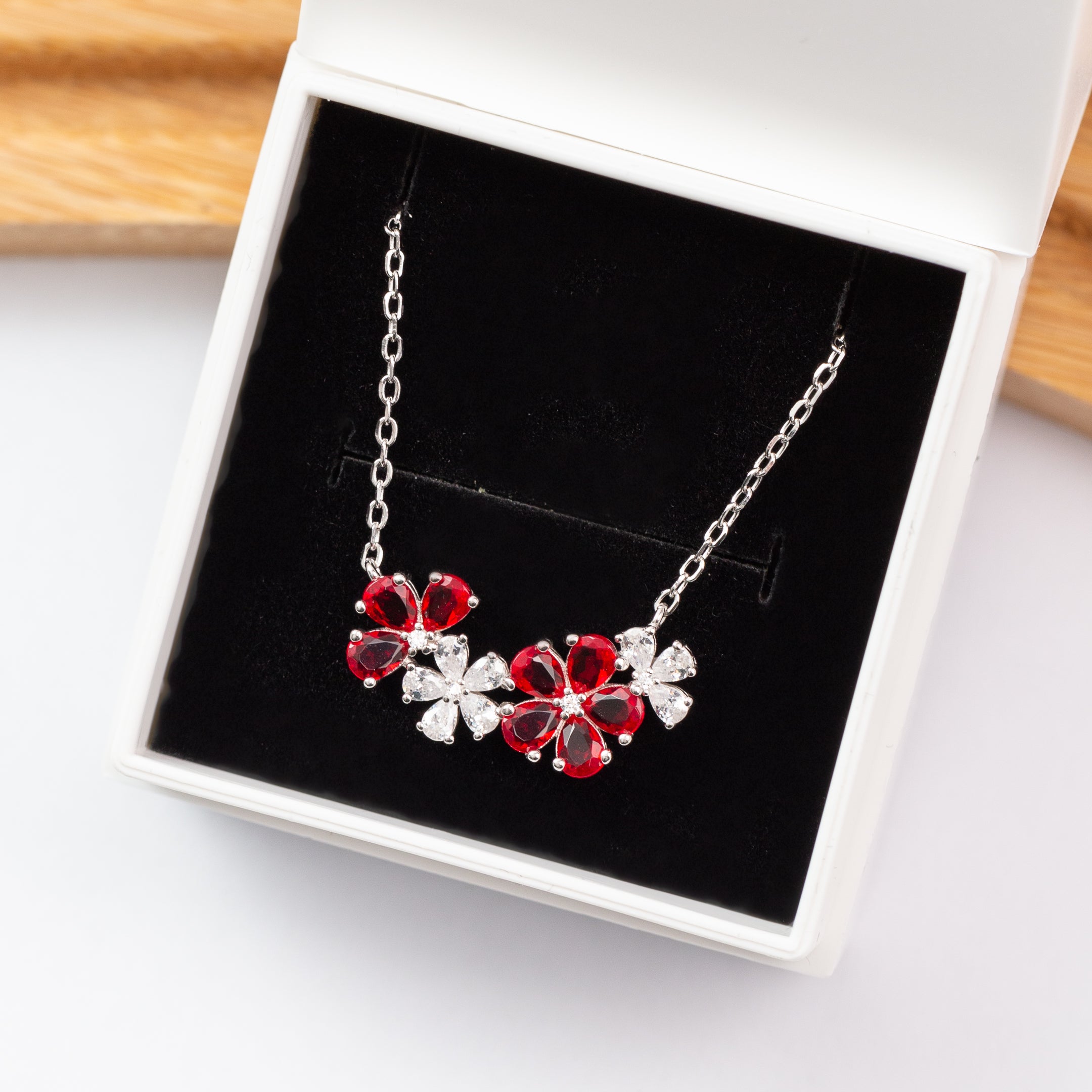 Collier en argent rhodié garantie