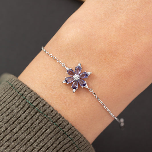 Gourmette en argent rhodié garantie