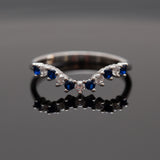 Bague argent rhodié tendance simple