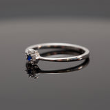Bague argent rhodié tendance simple