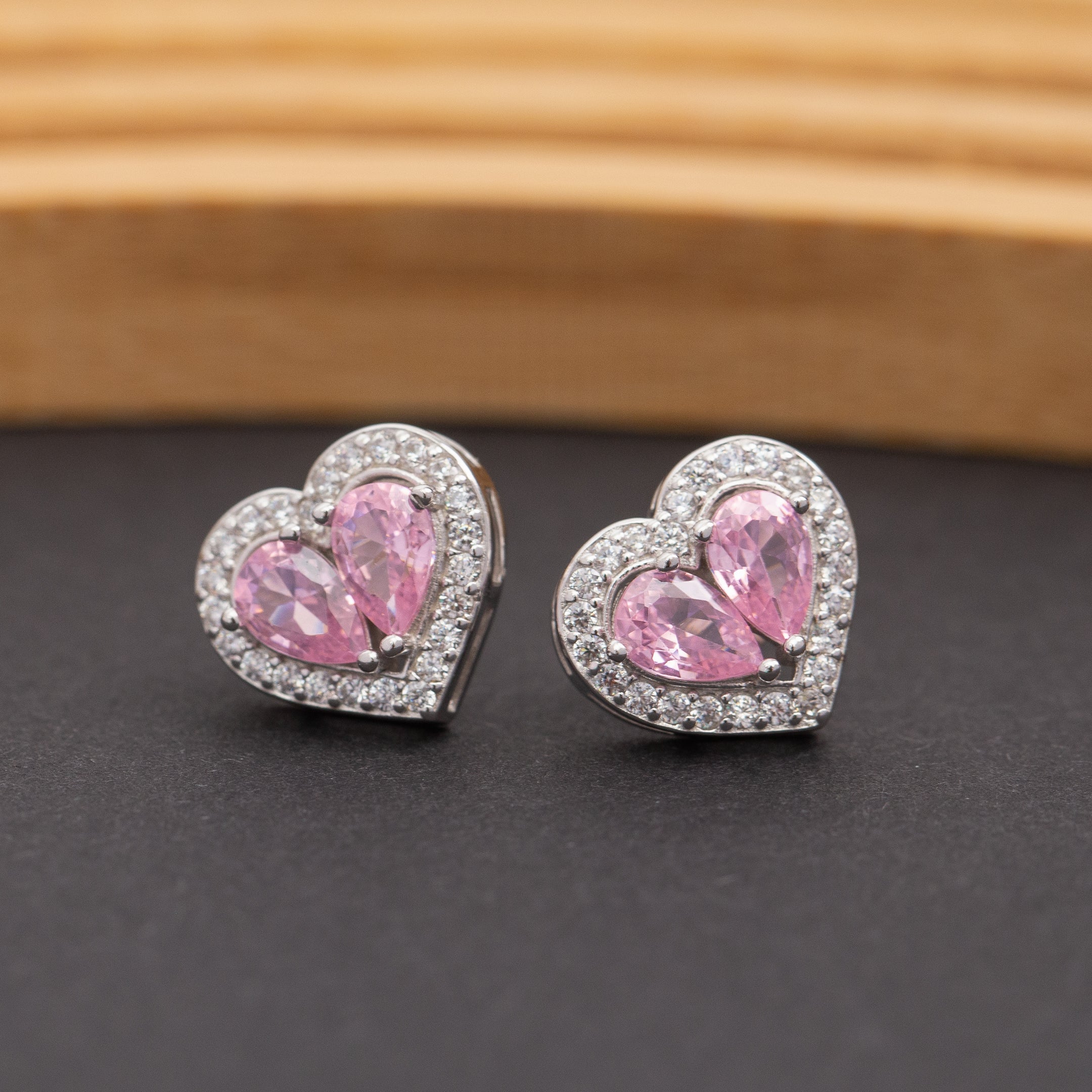 Boucles d'oreilles en argent rhodié garanties