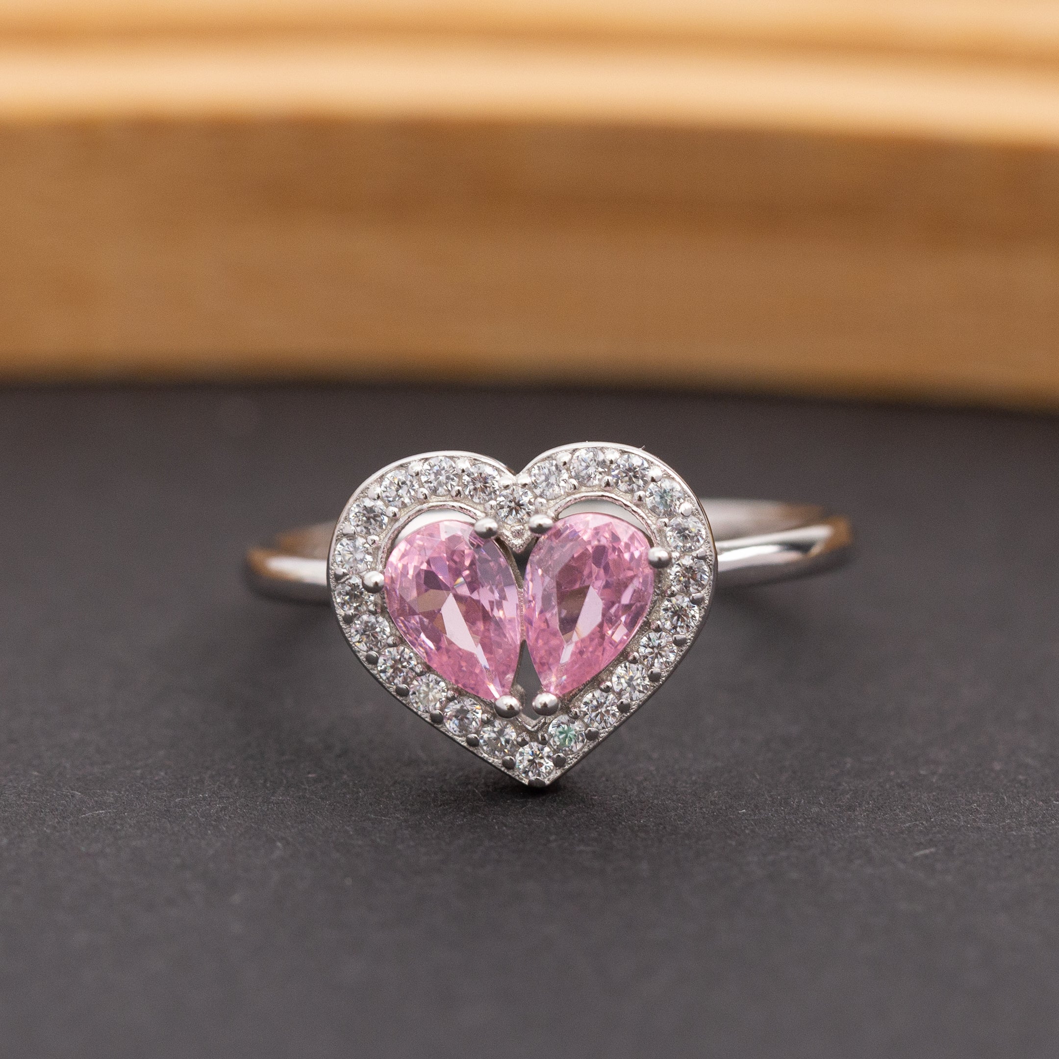 Bague en argent rhodié garantie