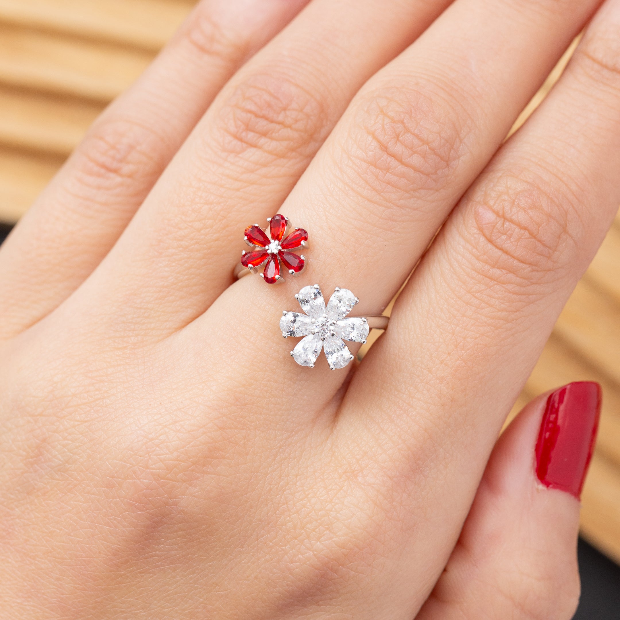 Bague en argent rhodié garantie