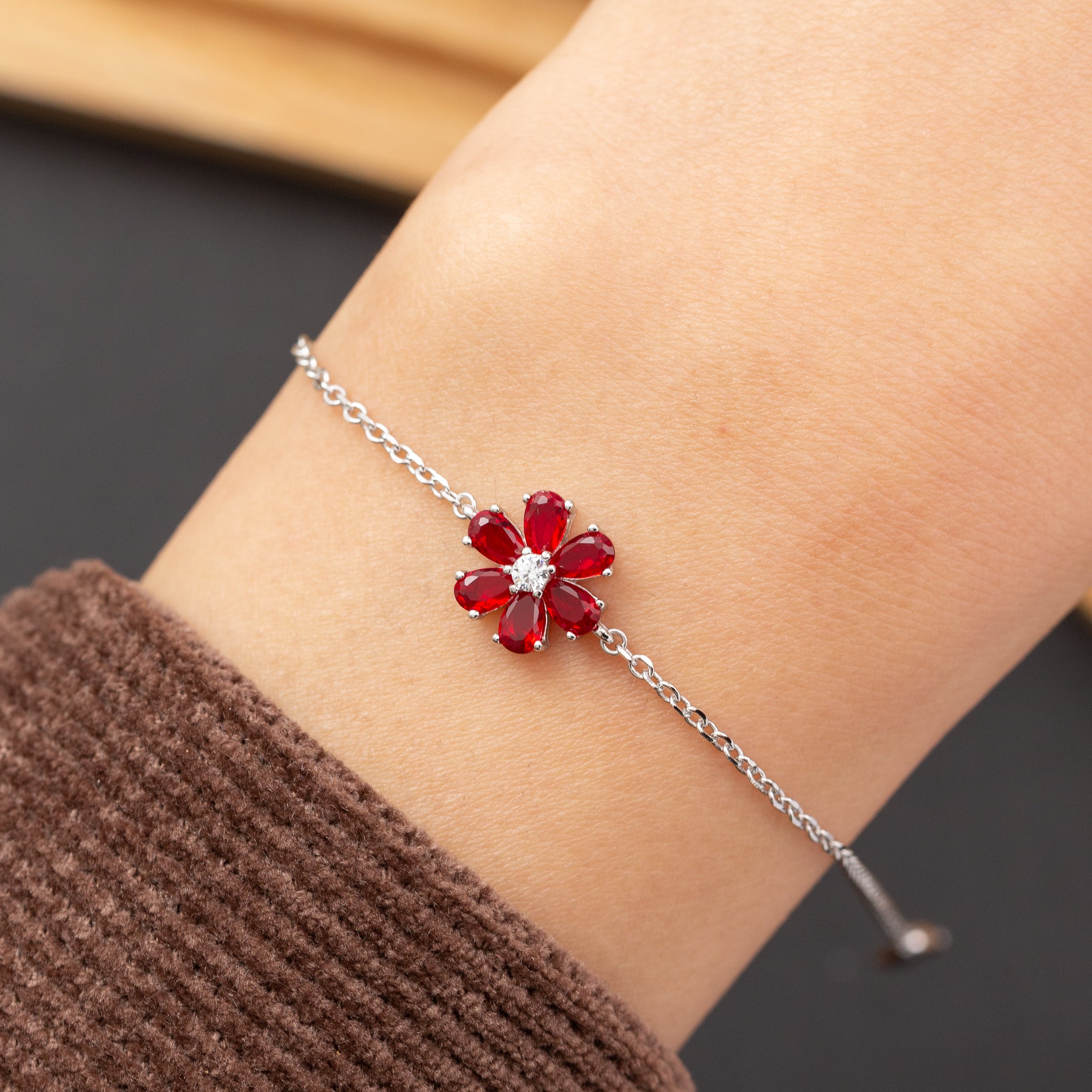 Gourmette en argent rhodié garantie