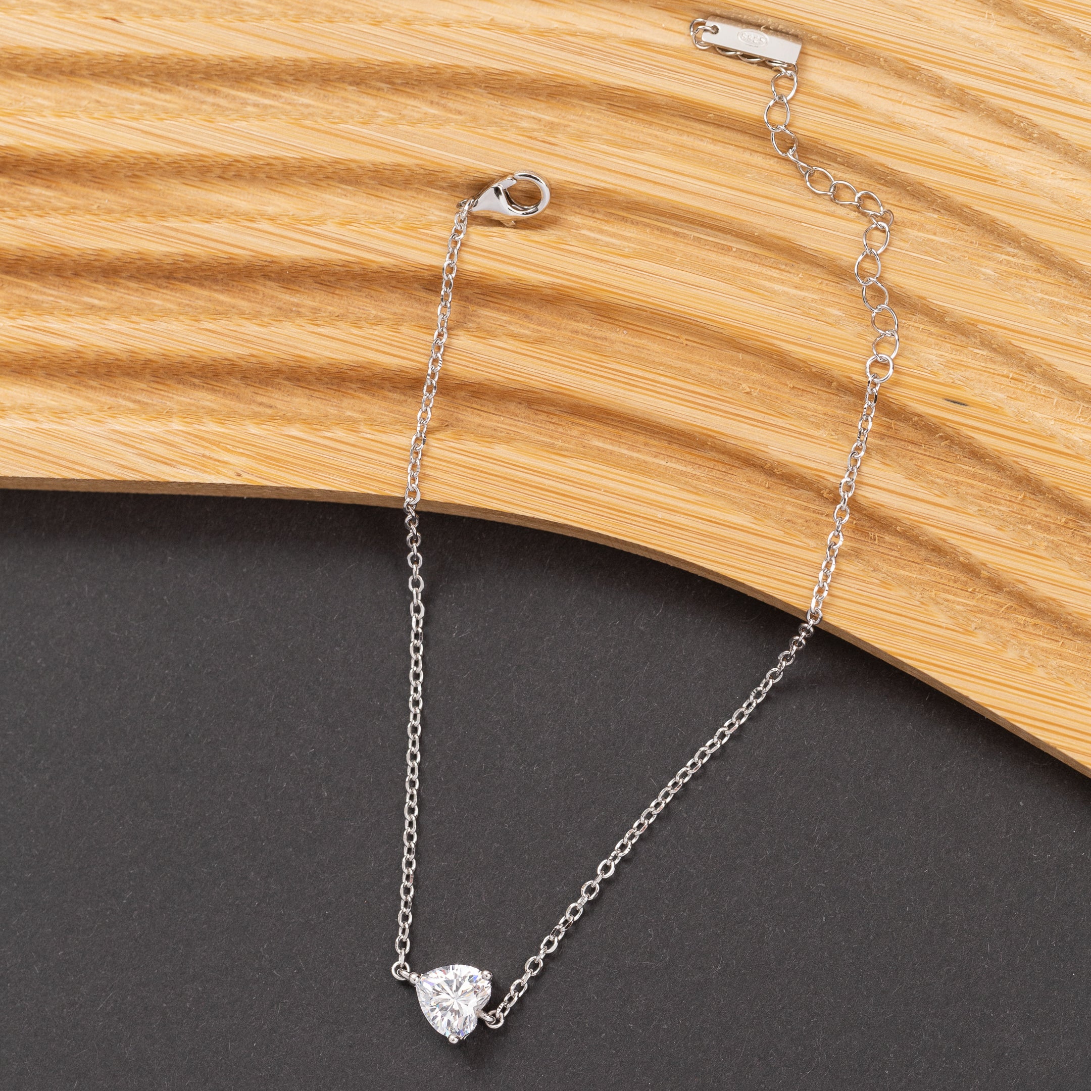 Gourmette en argent rhodié garantie