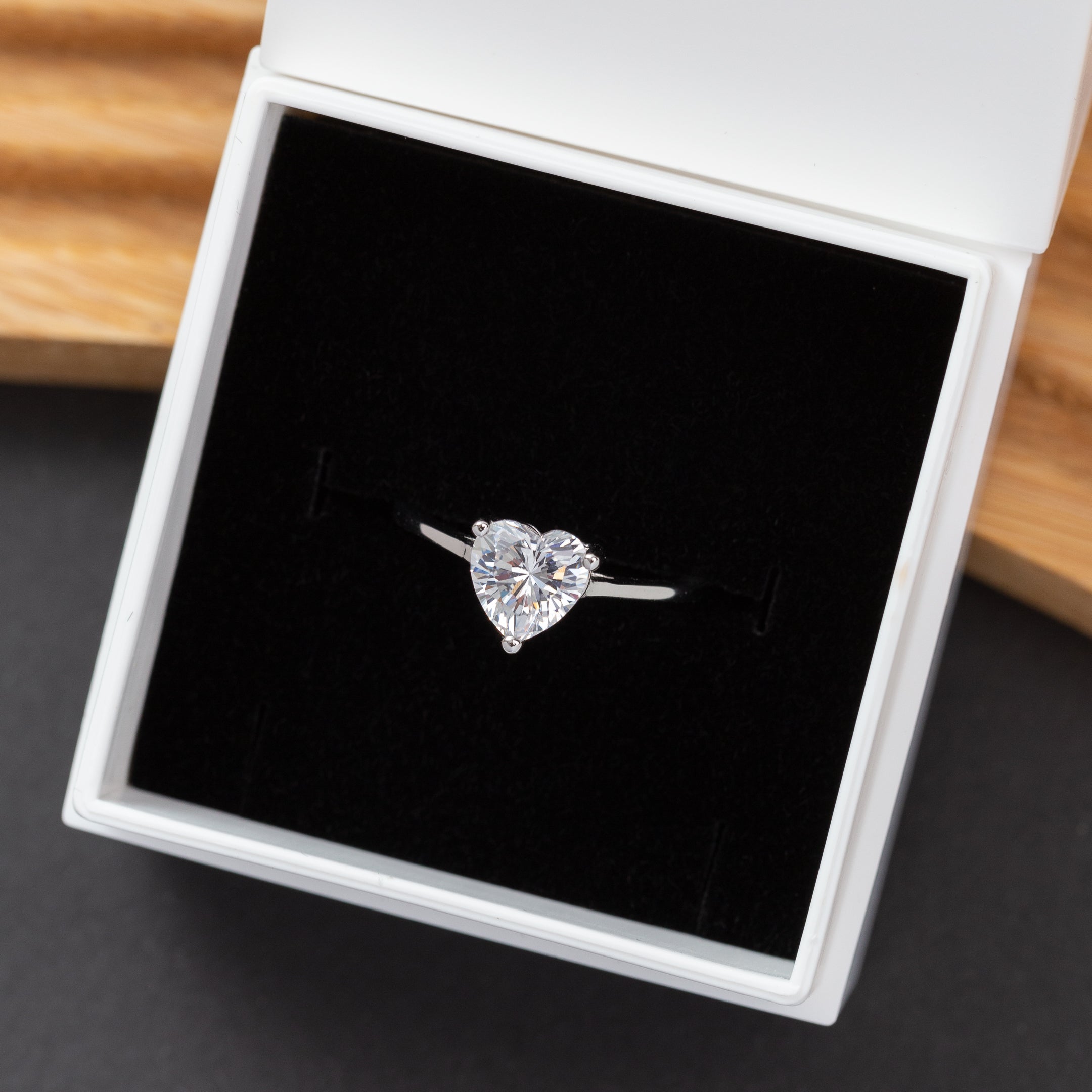 Bague en argent rhodié garantie