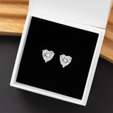 Boucles d'oreilles en argent rhodié garanties