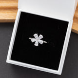 Bague en argent rhodié garantie