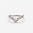 Bague en argent rhodie tendance