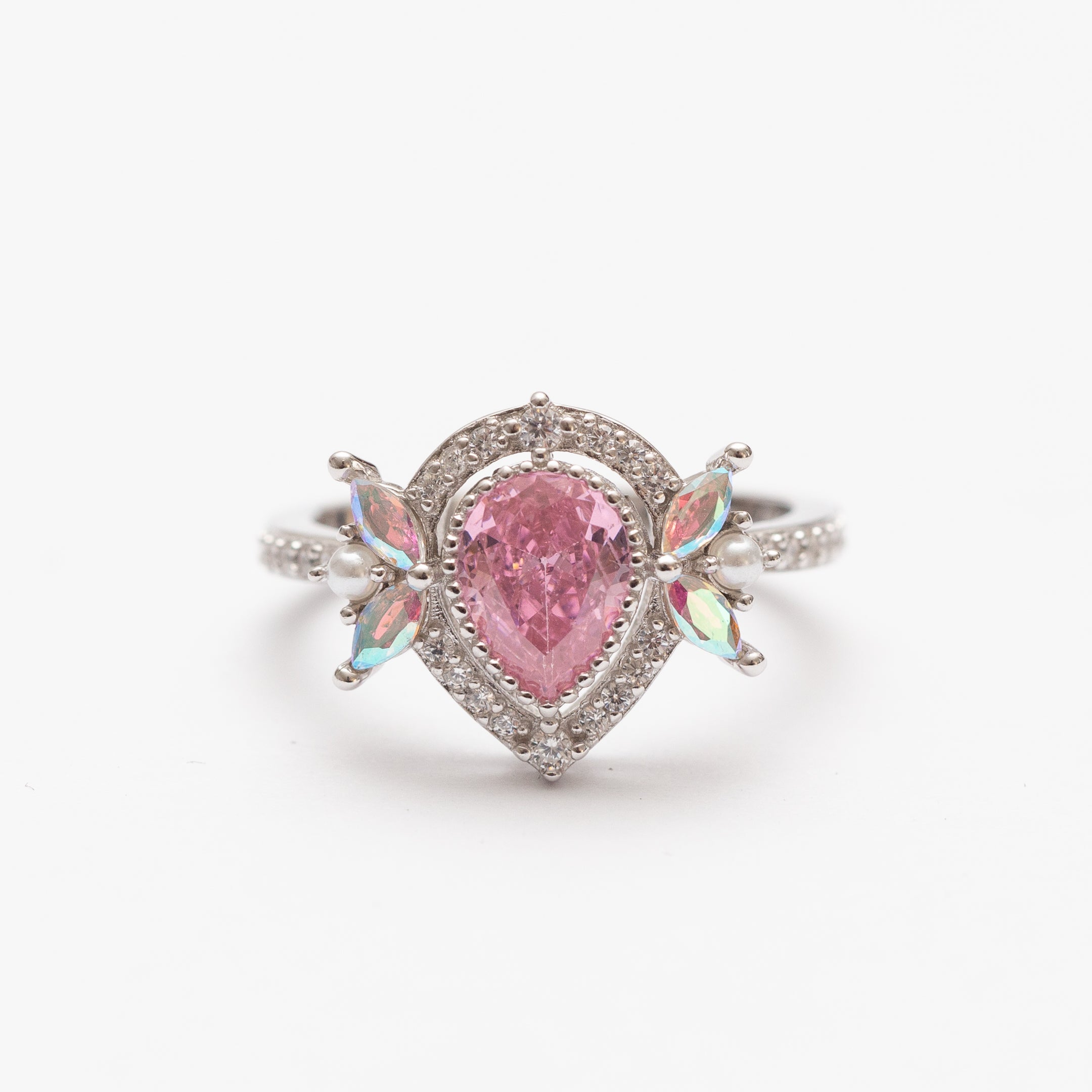 Bague en argent rhodie tendance