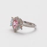 Bague en argent rhodie tendance