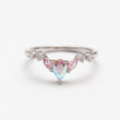 Bague en argent rhodie tendance
