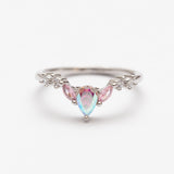 Bague en argent rhodie tendance