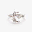 Bague en argent rhodie tendance