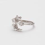 Bague en argent rhodie tendance