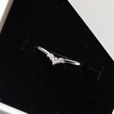 Bague en argent rhodie tendance