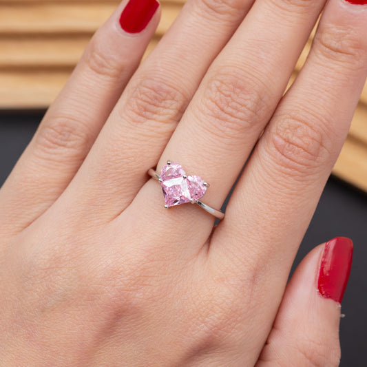 Bague en argent rhodié garantie