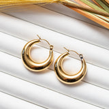 Boucles d'oreille Acier Doré tendance