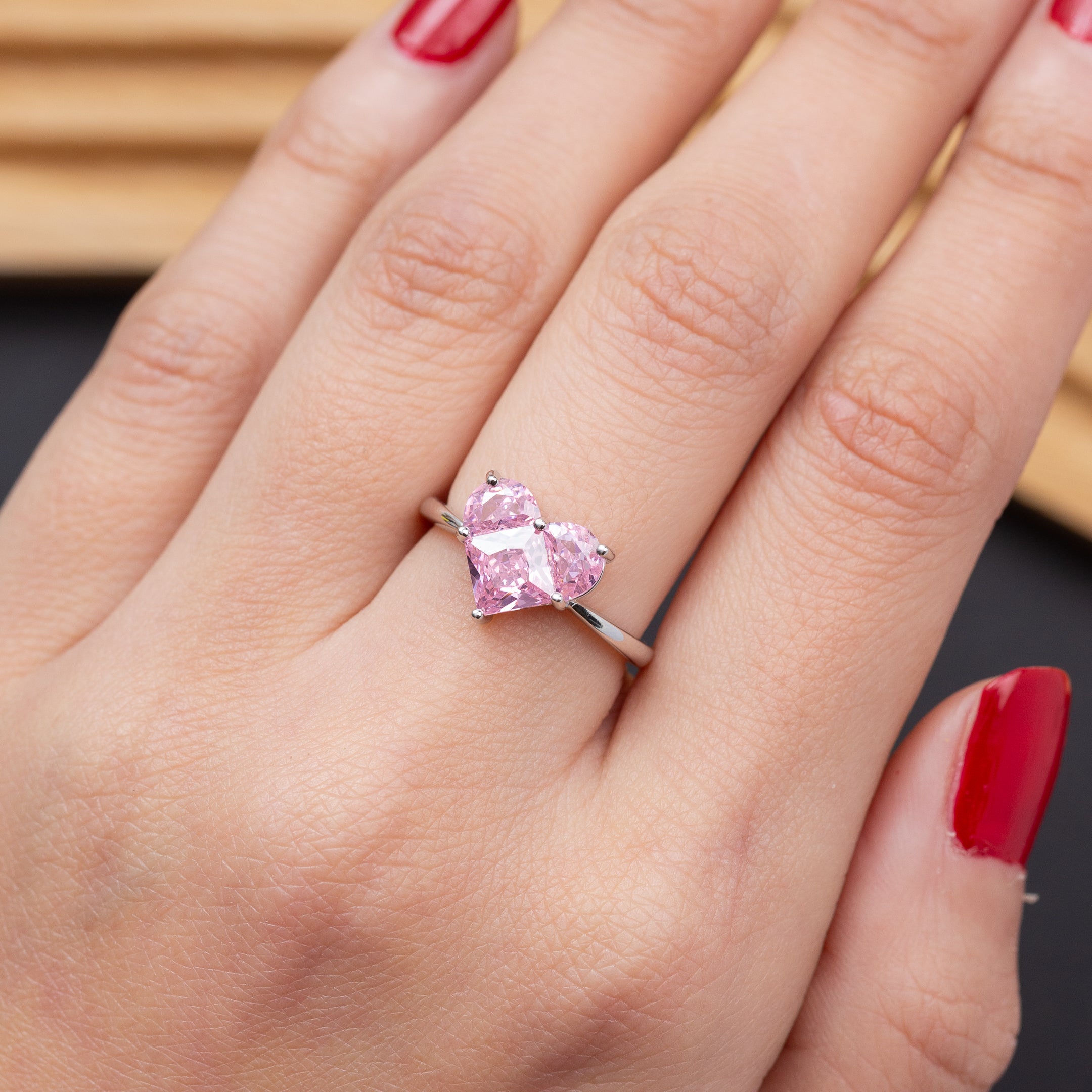 Bague en argent rhodié garantie